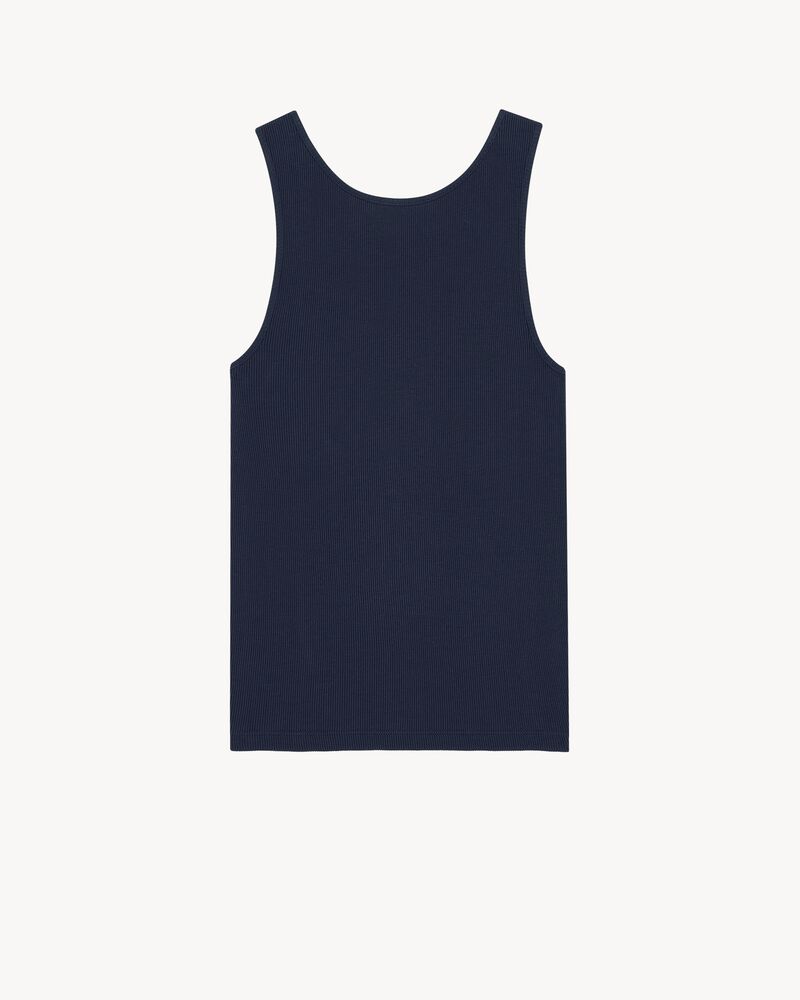 CASSANDRE tank top in ribbed cotton jersey