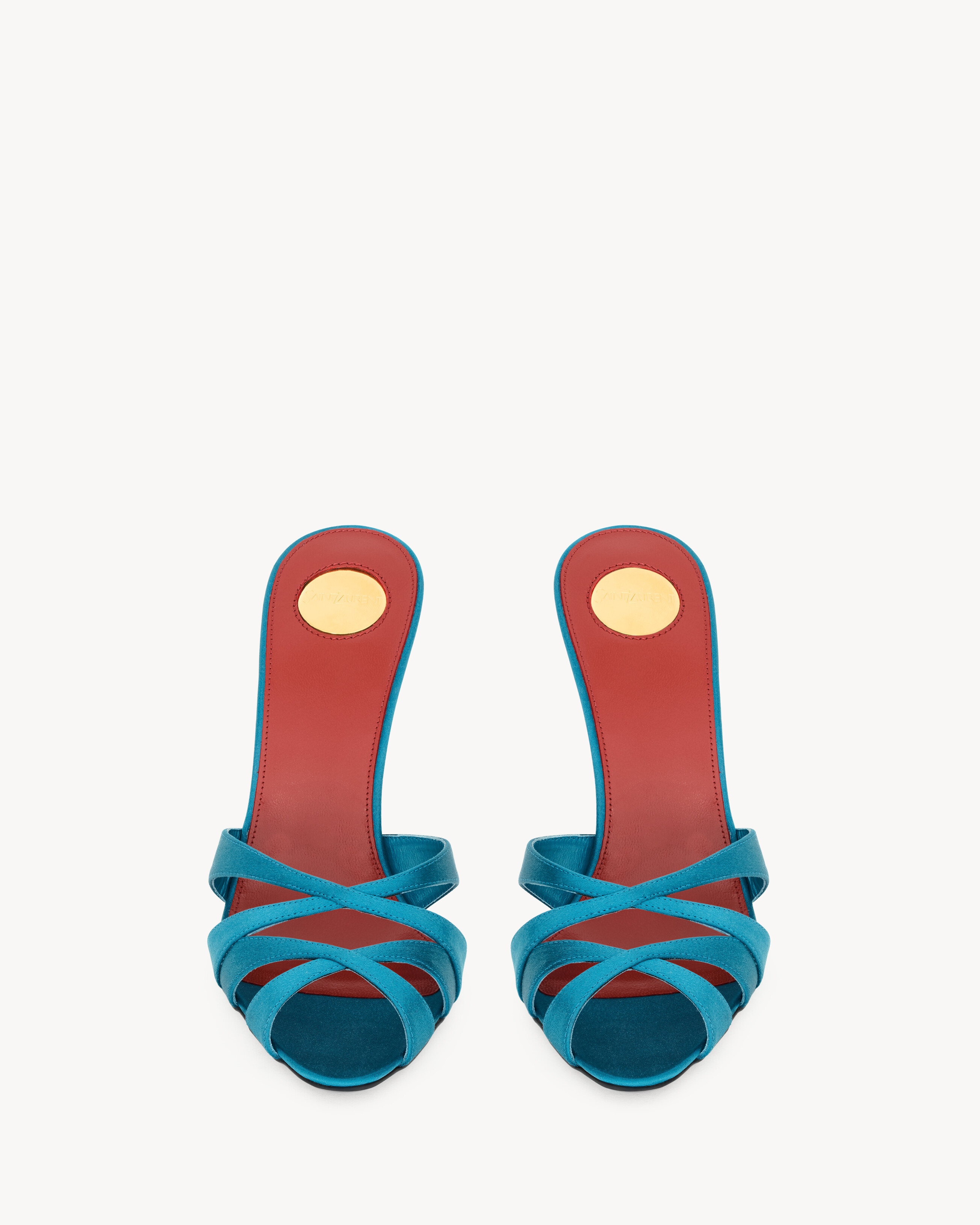 Mule CHANDELLE in crêpe satin