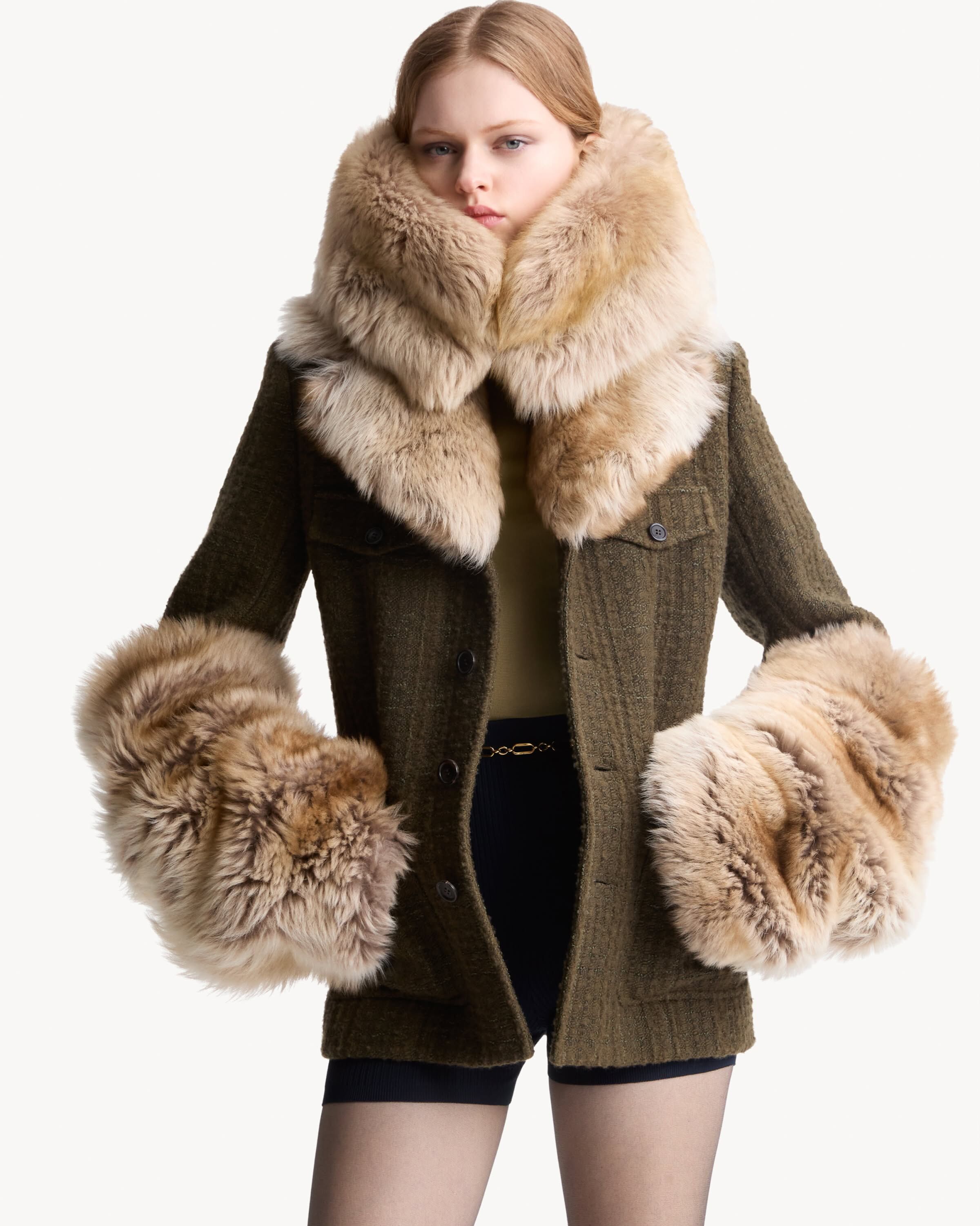 snood in shearling