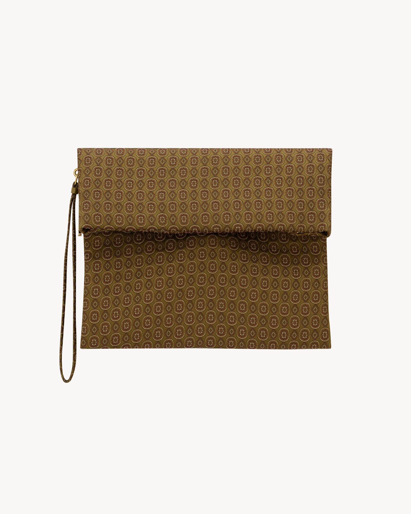 PARIS large folded pouch in silk jacquard — A005OCFAEL53895