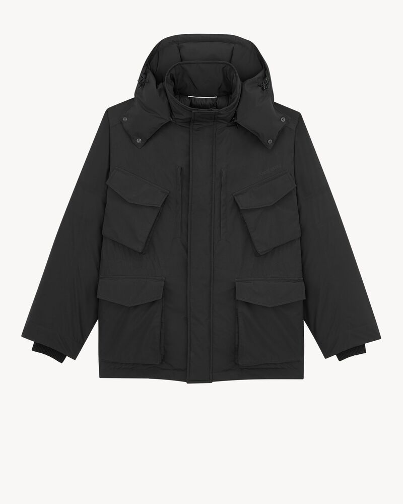 COAT IN WATER-REPELLENT CANVAS