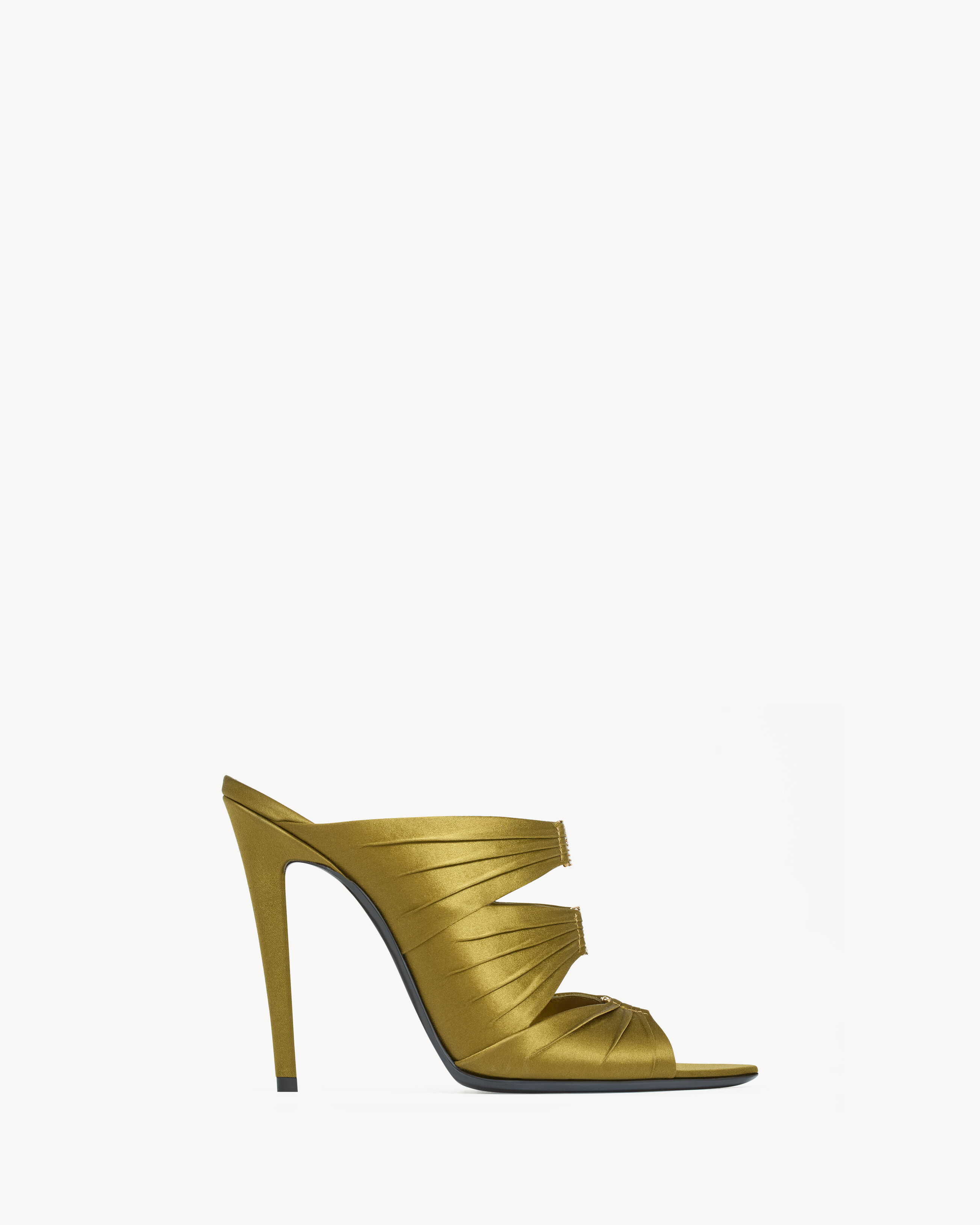 EMILIE mules in satin crepe