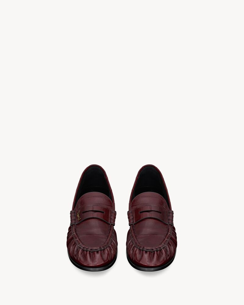 LE LOAFER supple mocassins en cuir d’anguille