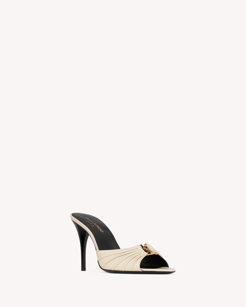 BABYLONE mules in smooth leather