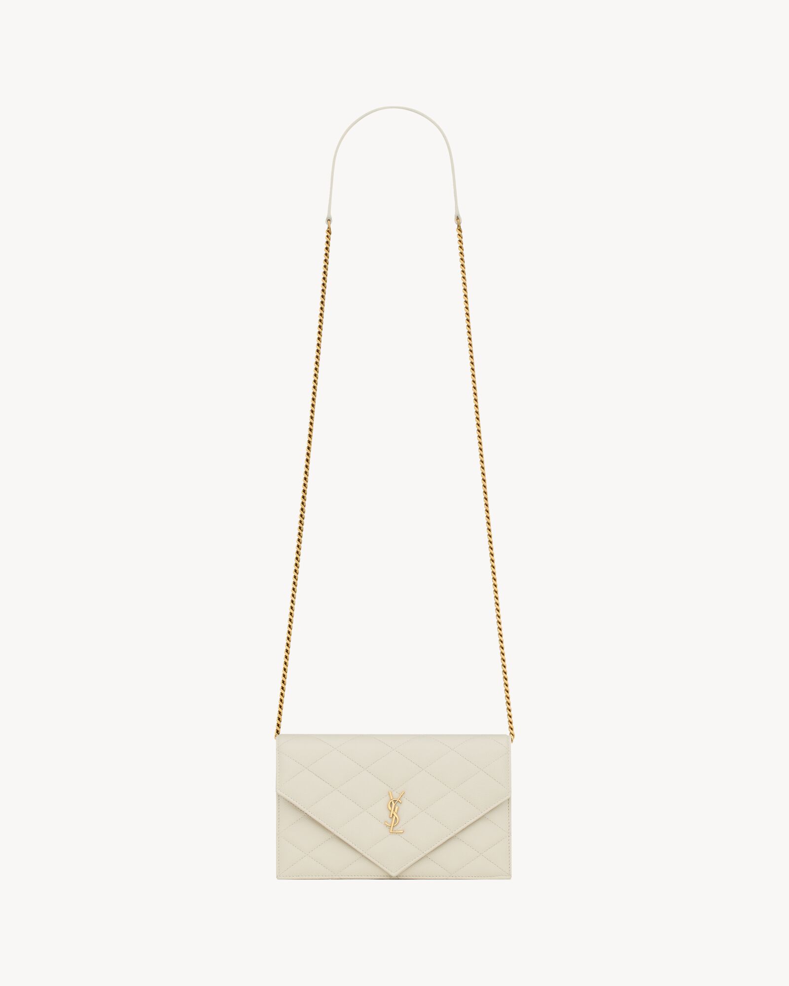 PARIS chain wallet in GRAIN DE POUDRE leather — 871149AAGOZ9207