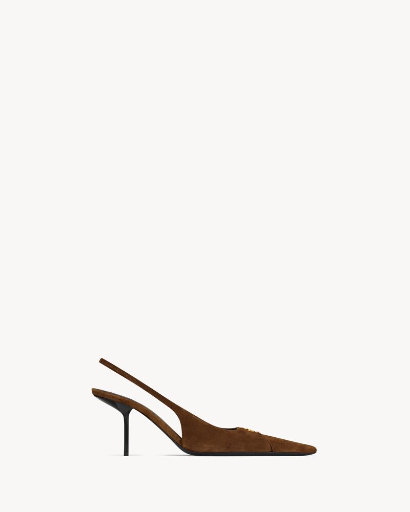 BABYLONE BRETEUIL slingback pumps in suede