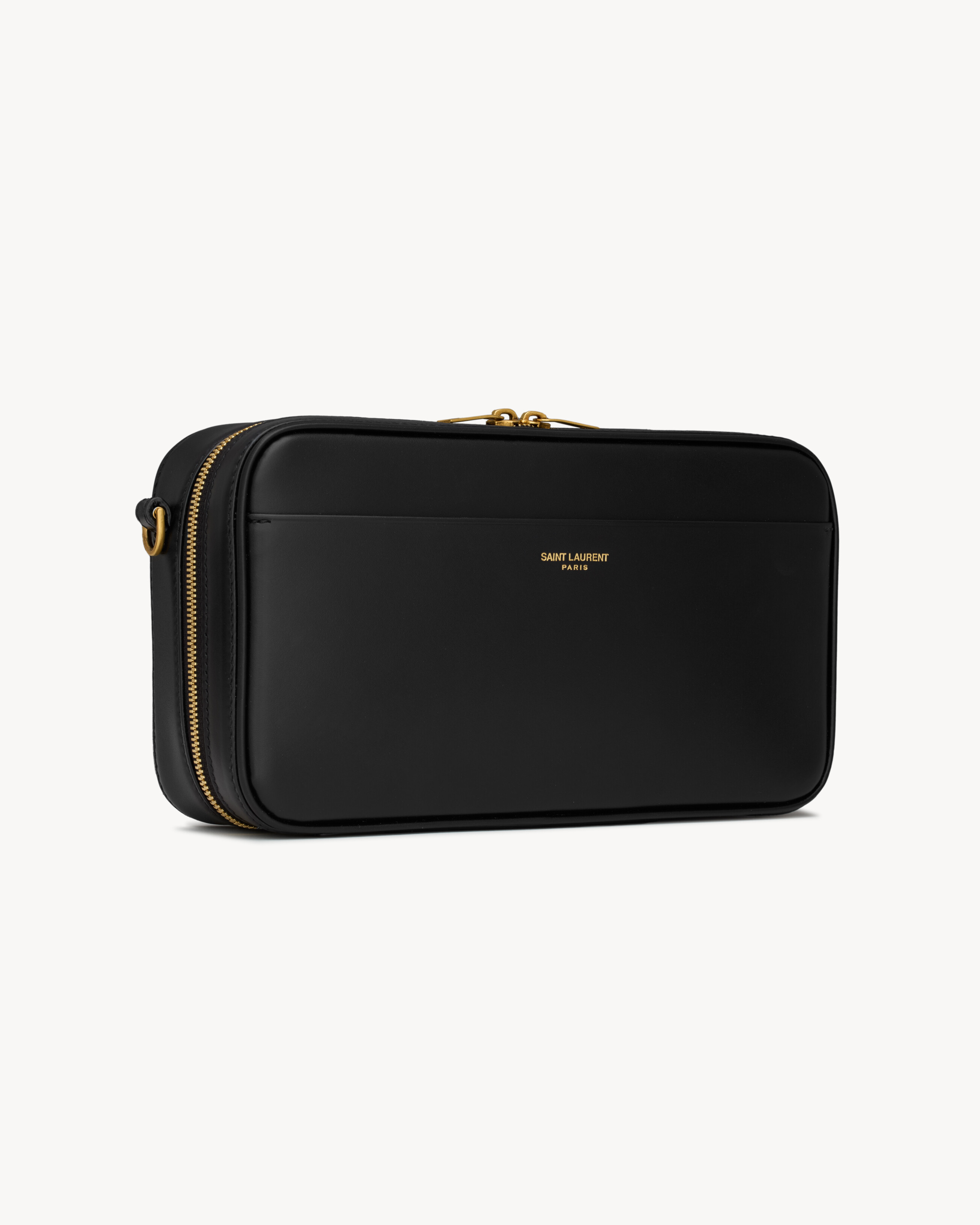 SAINT LAURENT PARIS travel pouch in smooth leather