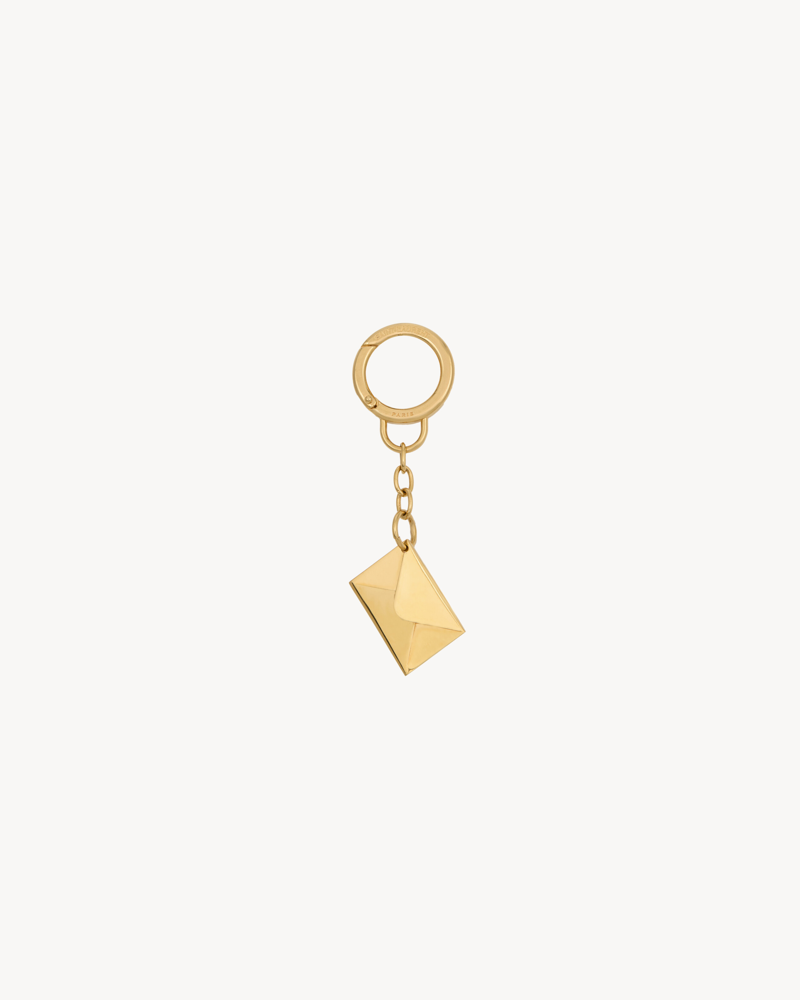 LETTER KEYRING IN BRASS