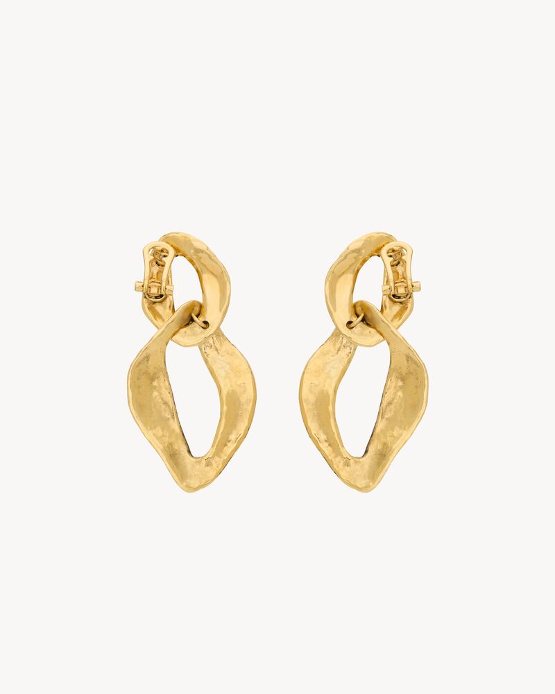 CASSANDRE link pendant earrings in metal