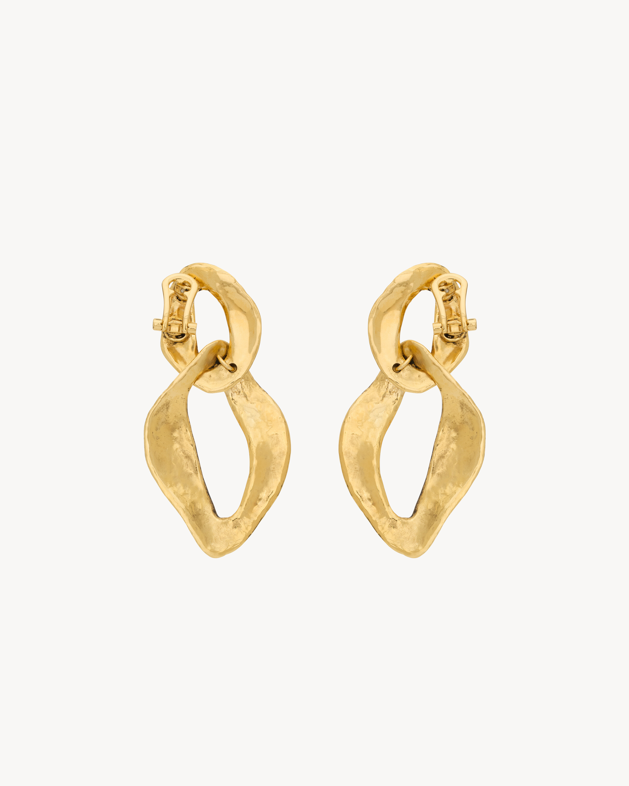 CASSANDRE link pendant earrings in metal