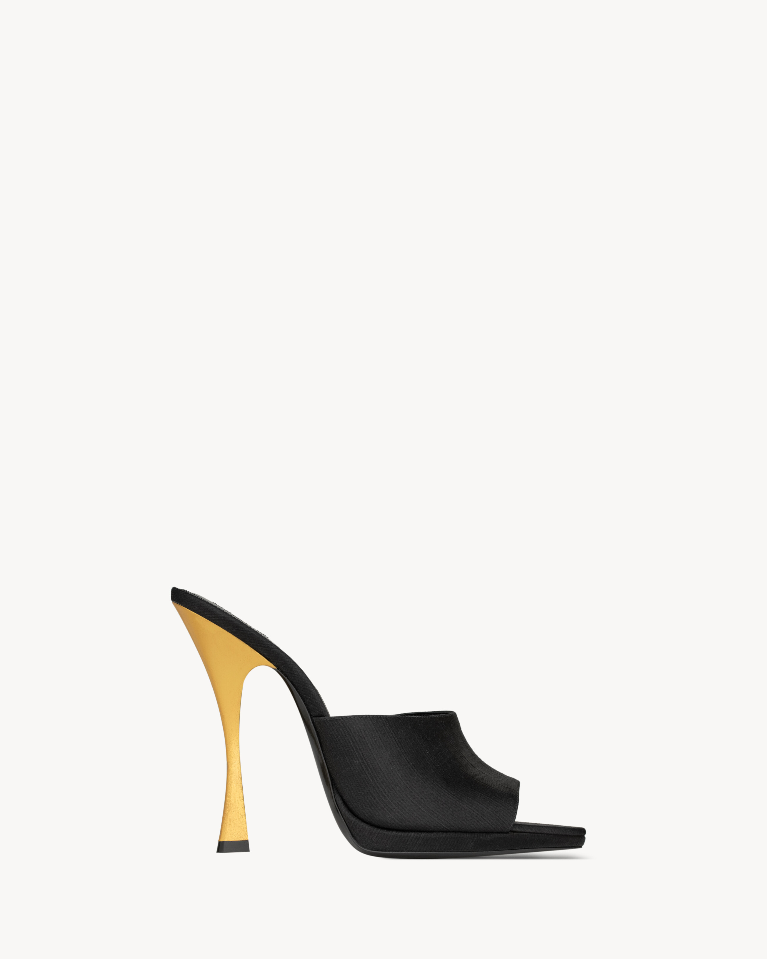 LEON mules in satin