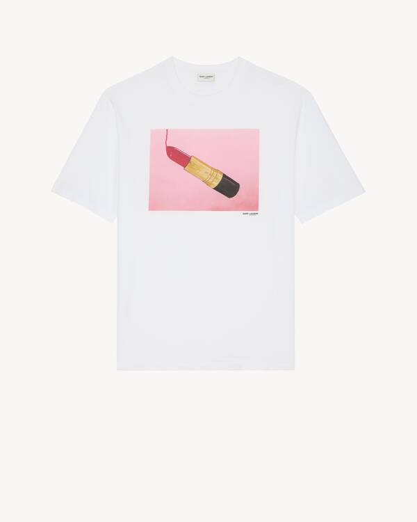 JASON MASON T-SHIRT in White | Saint Laurent | YSL EN-US