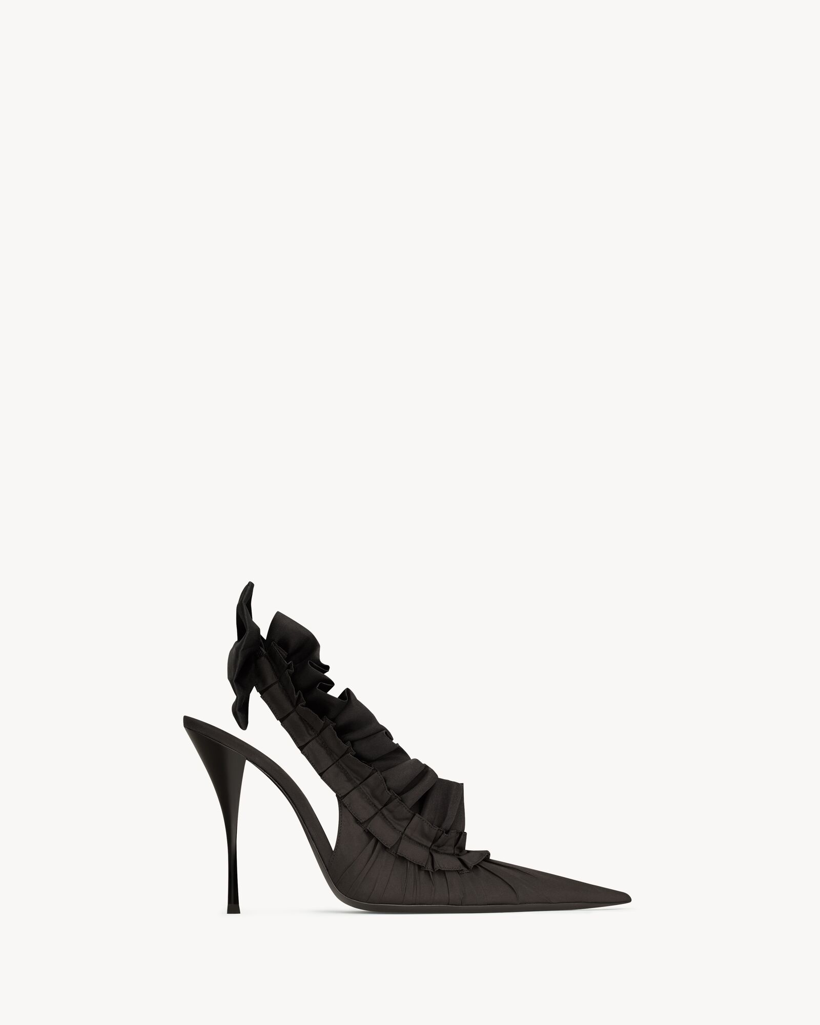 MADELEINE slingback pumps in silk taffeta and silk organza — 870559AAGJS1000