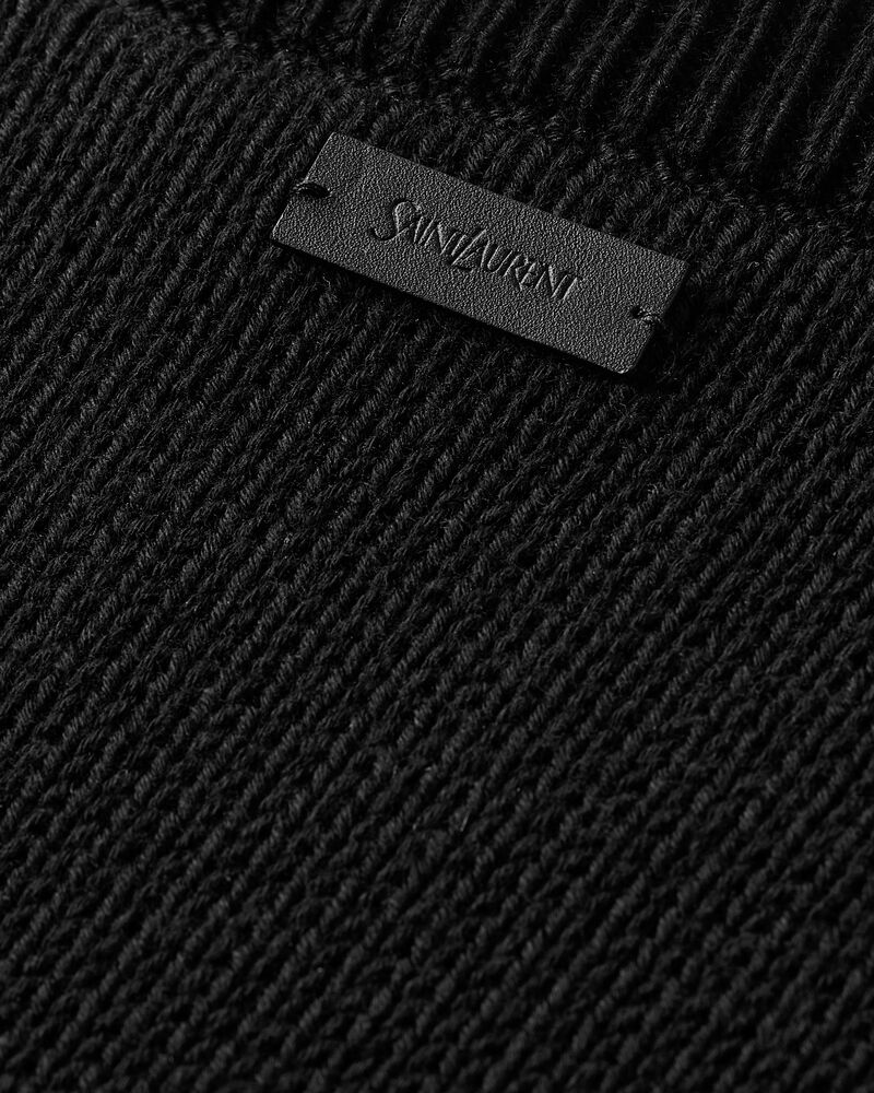 crewneck sweater in cotton knit