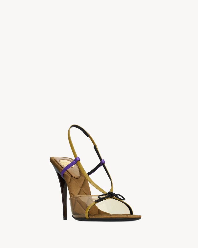 JEAN sandals in TPU and satin