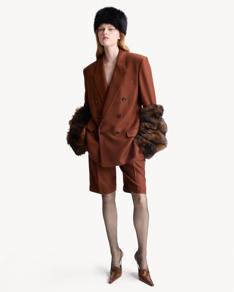 double-breasted jacket in cashmere