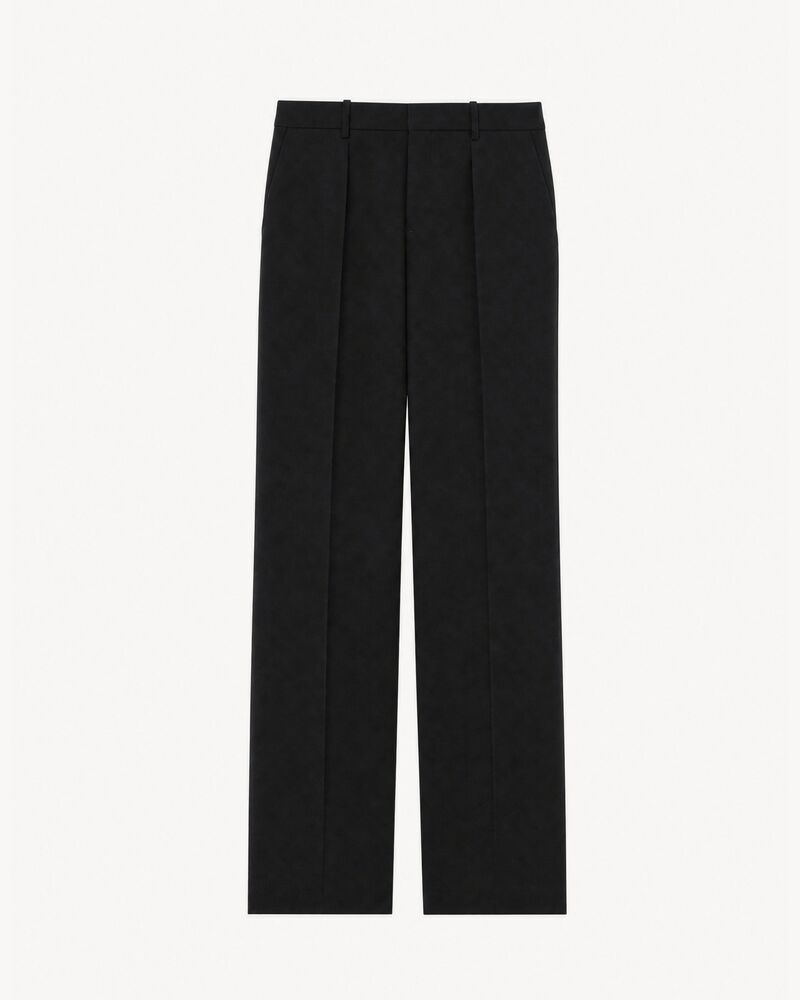 calça em cetim risca de cetim