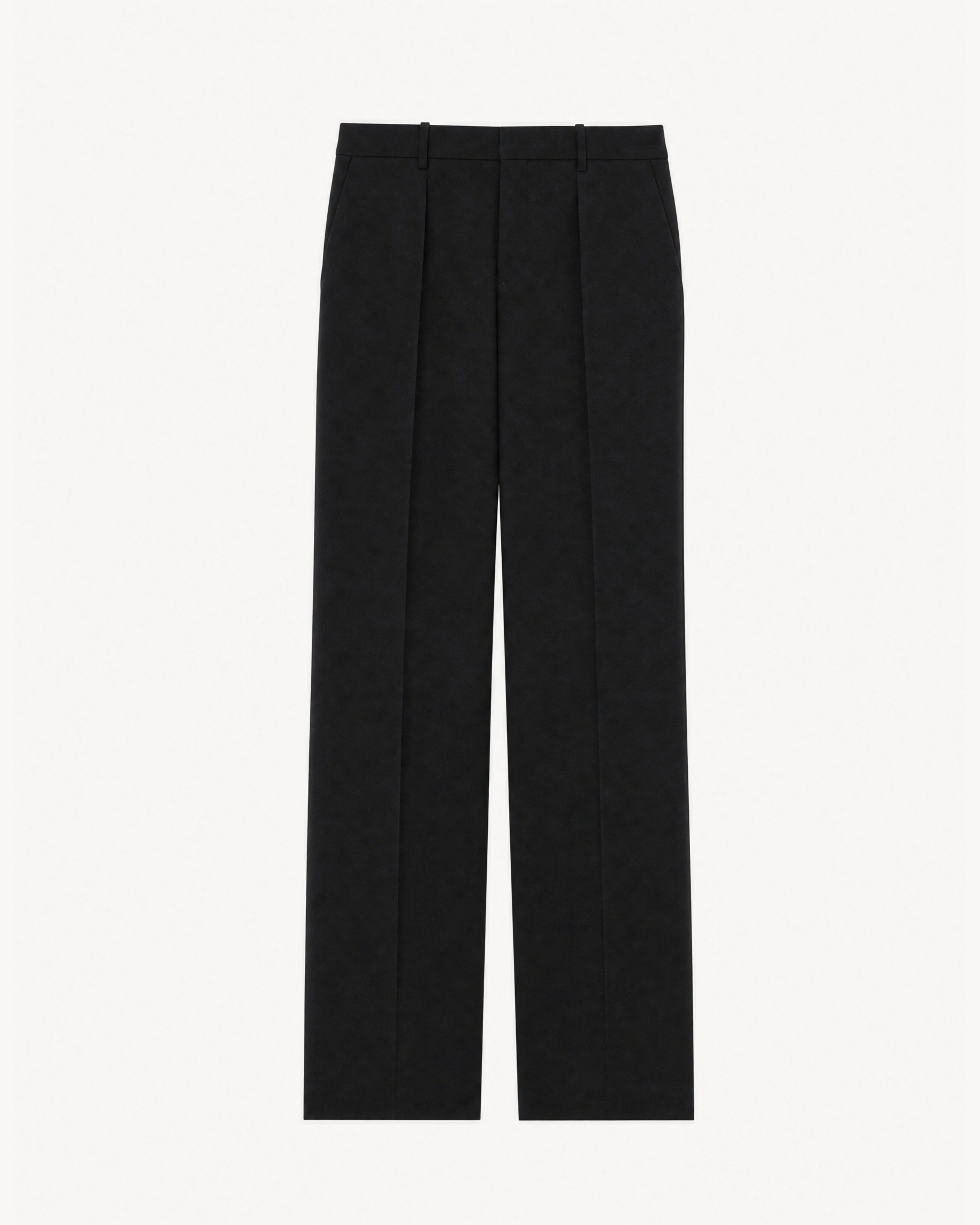 calça em cetim risca de cetim