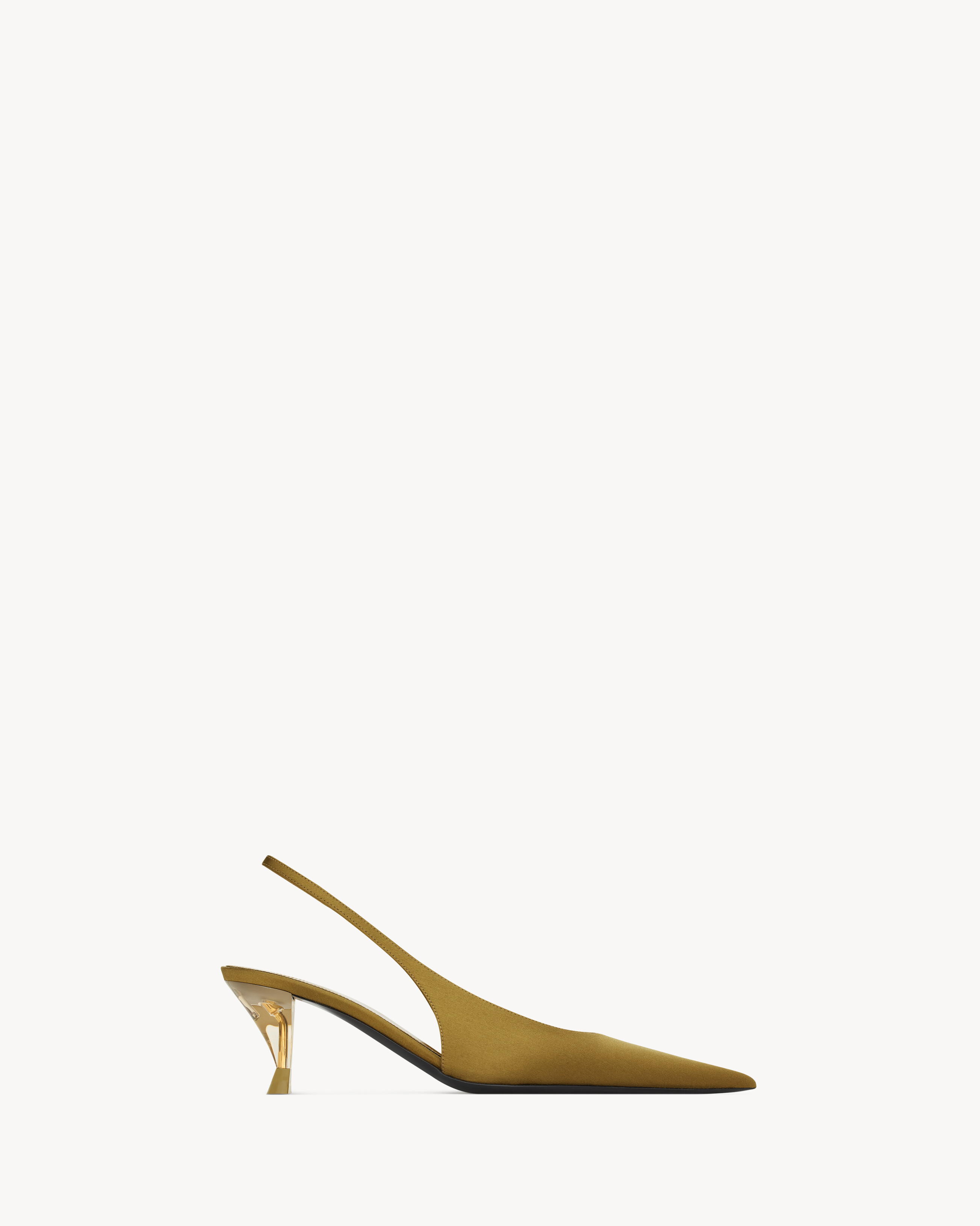 FANNY Slingback-Pumps aus Satin-Crêpe
