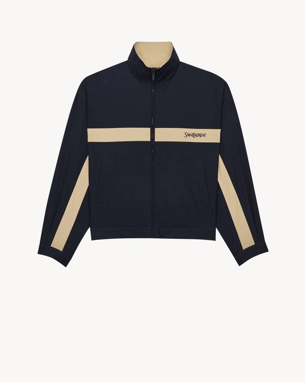 SAINT LAURENT jacket in cotton in Brown | Saint Laurent | YSL US