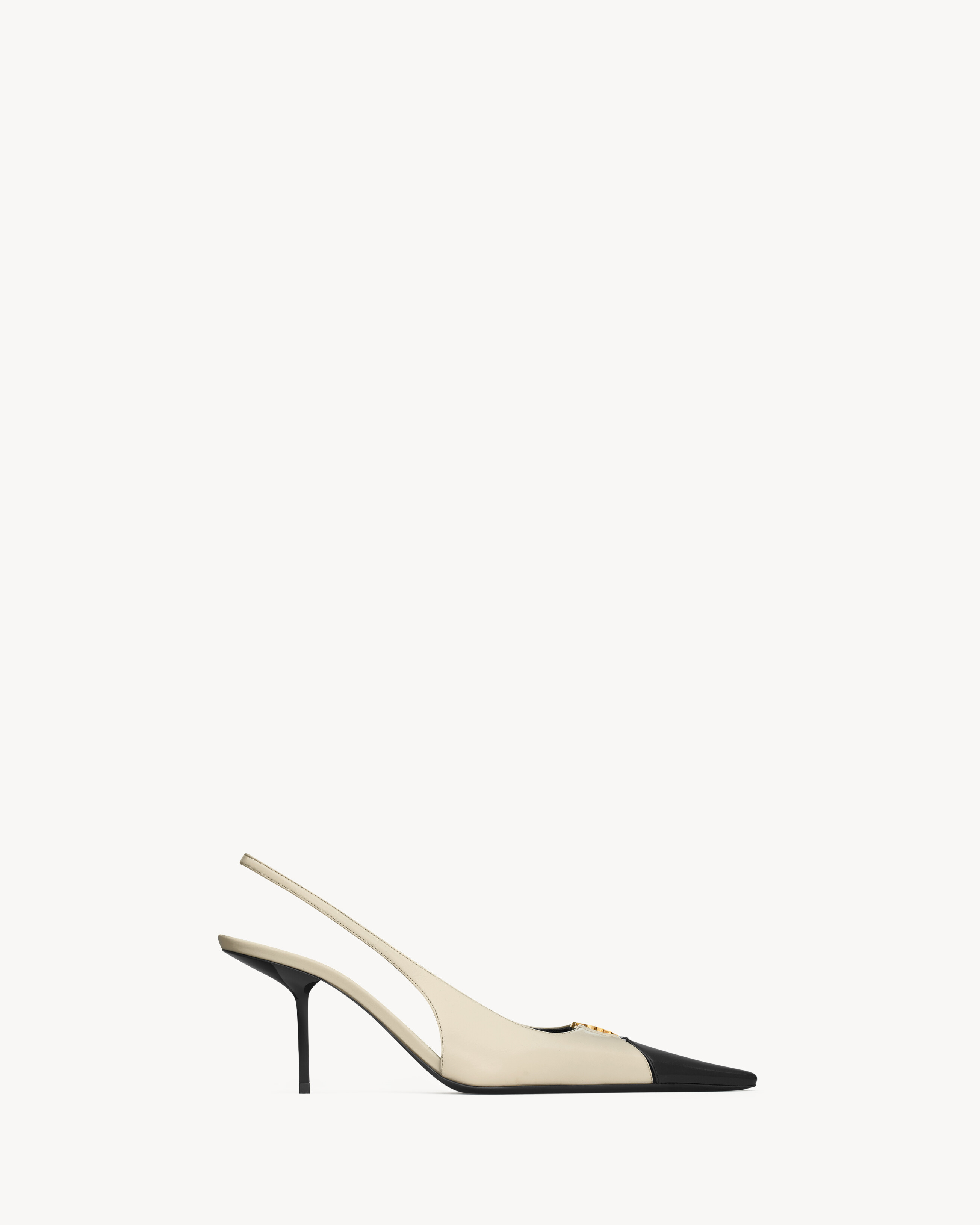 BABYLONE BRETEUIL slingback pumps in smooth leather