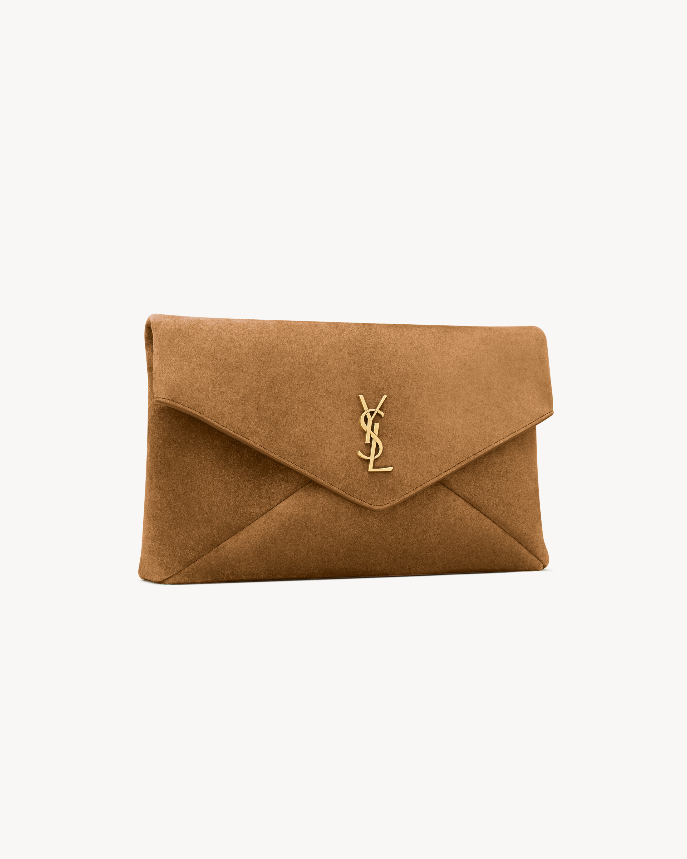 CASSANDRE large envelope pouch in suede