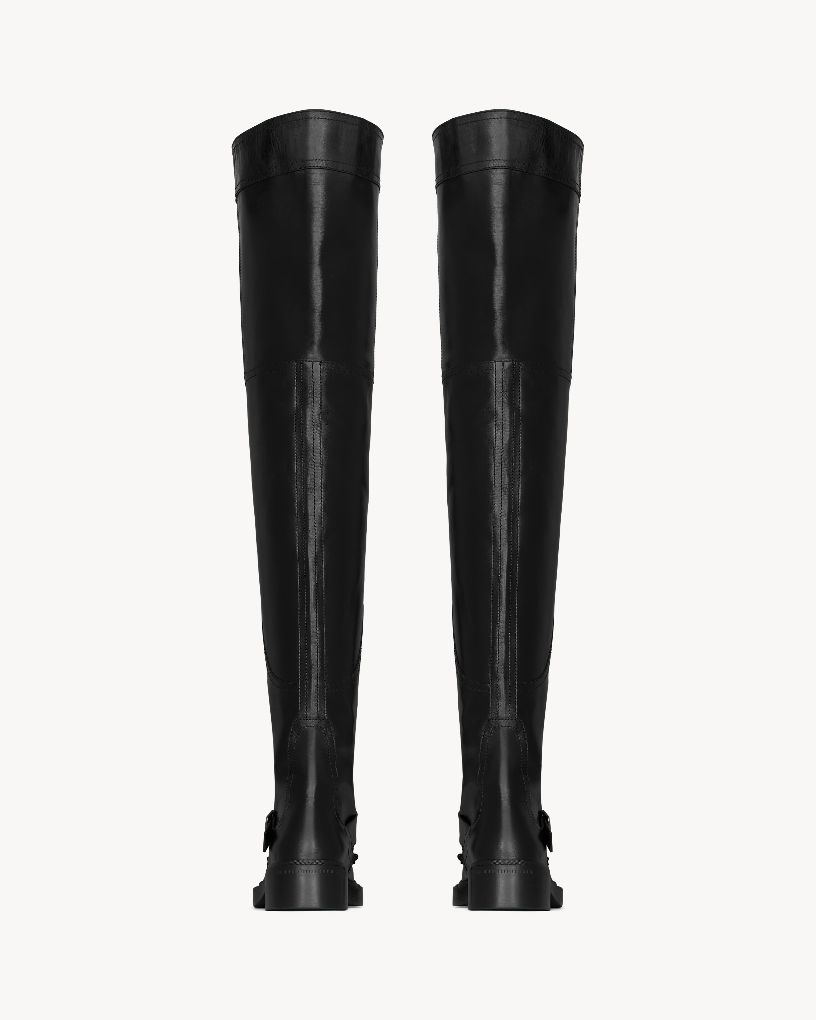 JOE over-the-knee boots in smooth leather