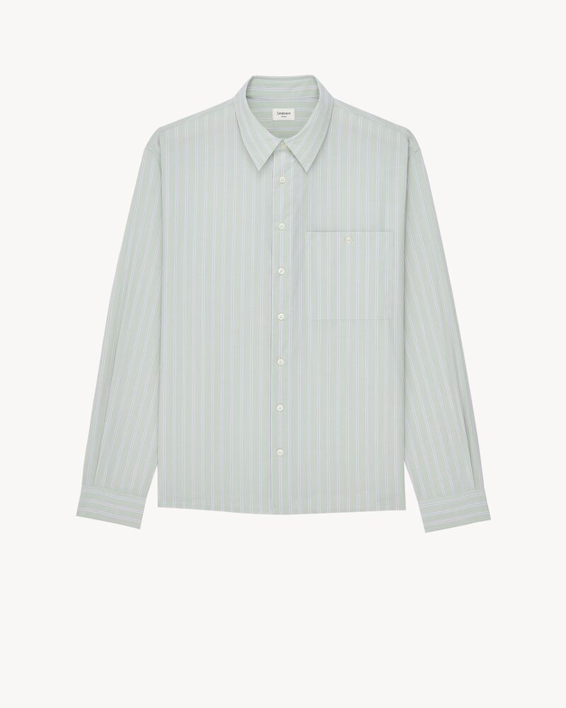 shirt in striped cotton