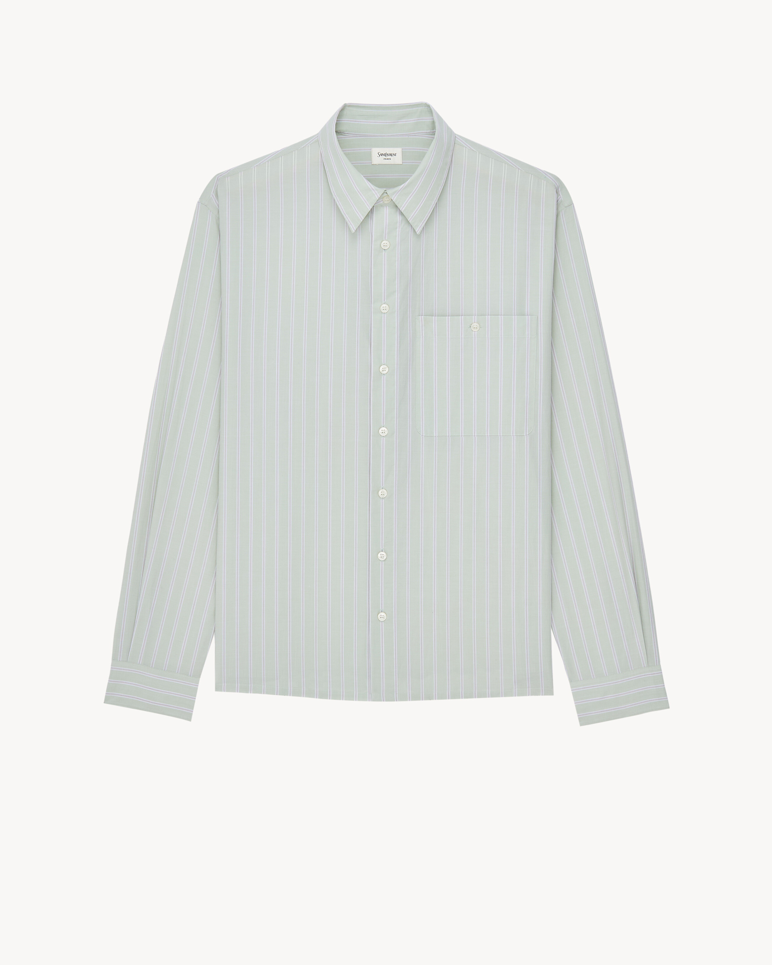 shirt in striped cotton