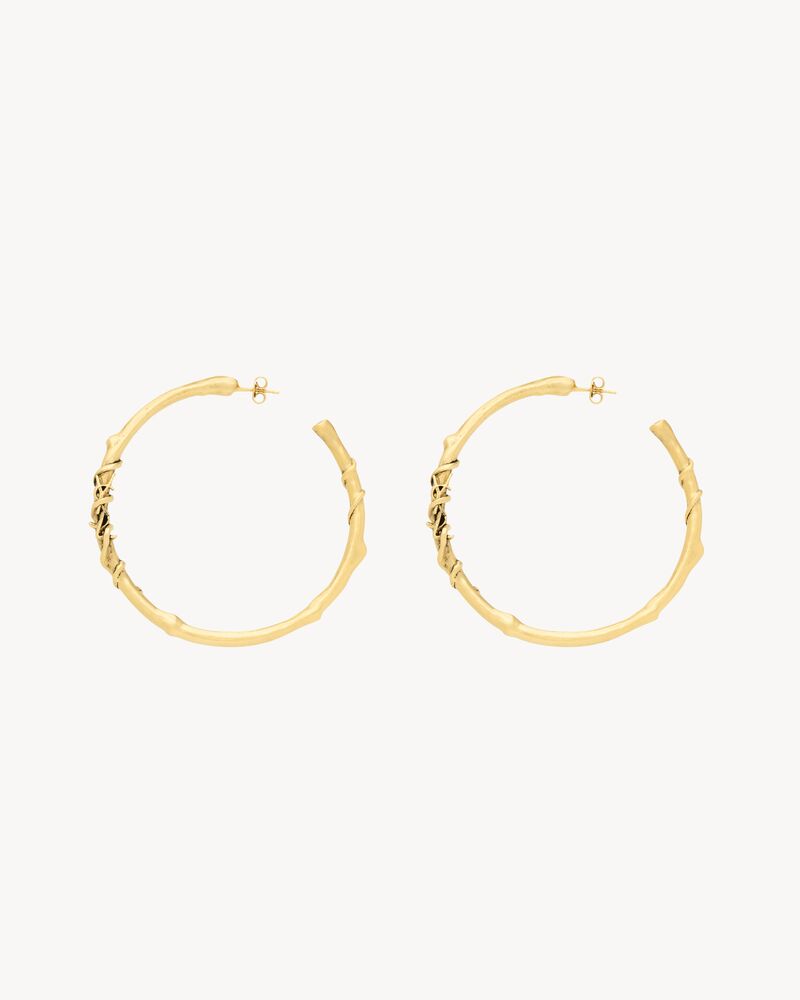 CASSANDRE mulberry hoop earrings in metal