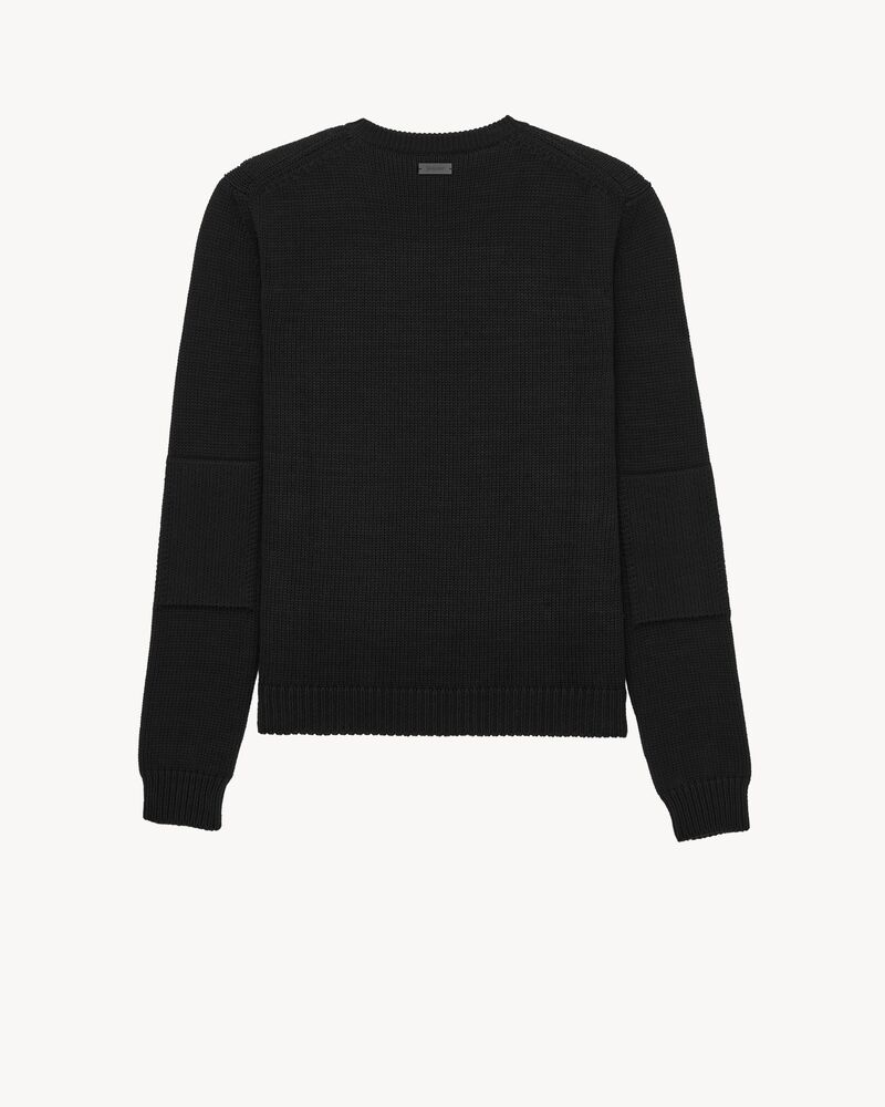 crewneck sweater in cotton knit