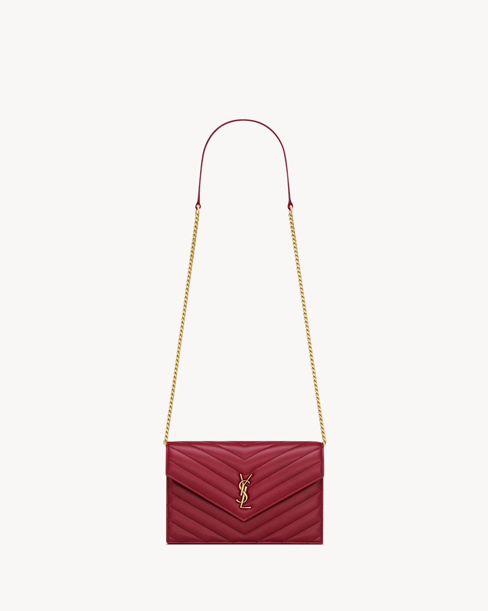 CASSANDRE envelope chain wallet in lambskin — 863762AAEAX6946