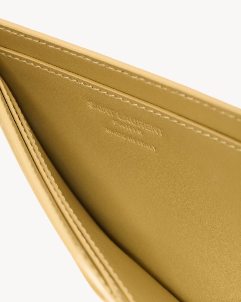 Saint Laurent Paris open card case in smooth leather