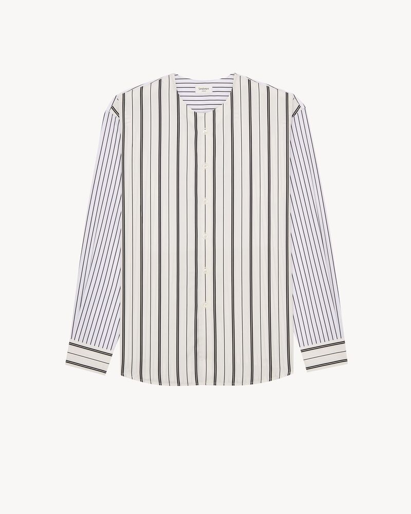 winchester shirt in sateen-stripe cotton poplin