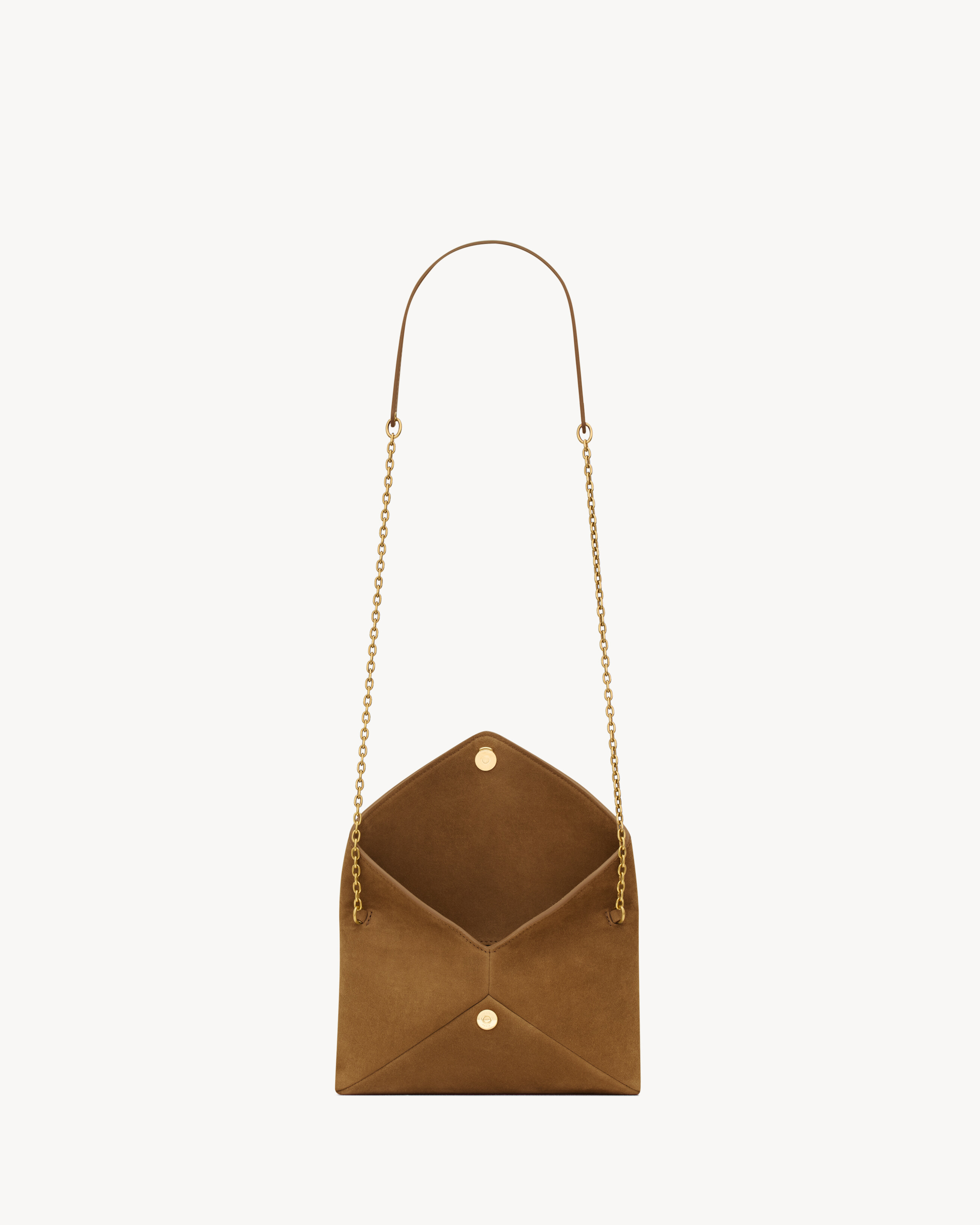 CASSANDRE small chain pouch in suede