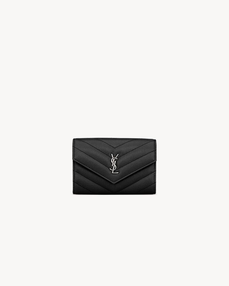 CASSANDRE MATELASSÉ small envelope wallet in grain de poudre leather