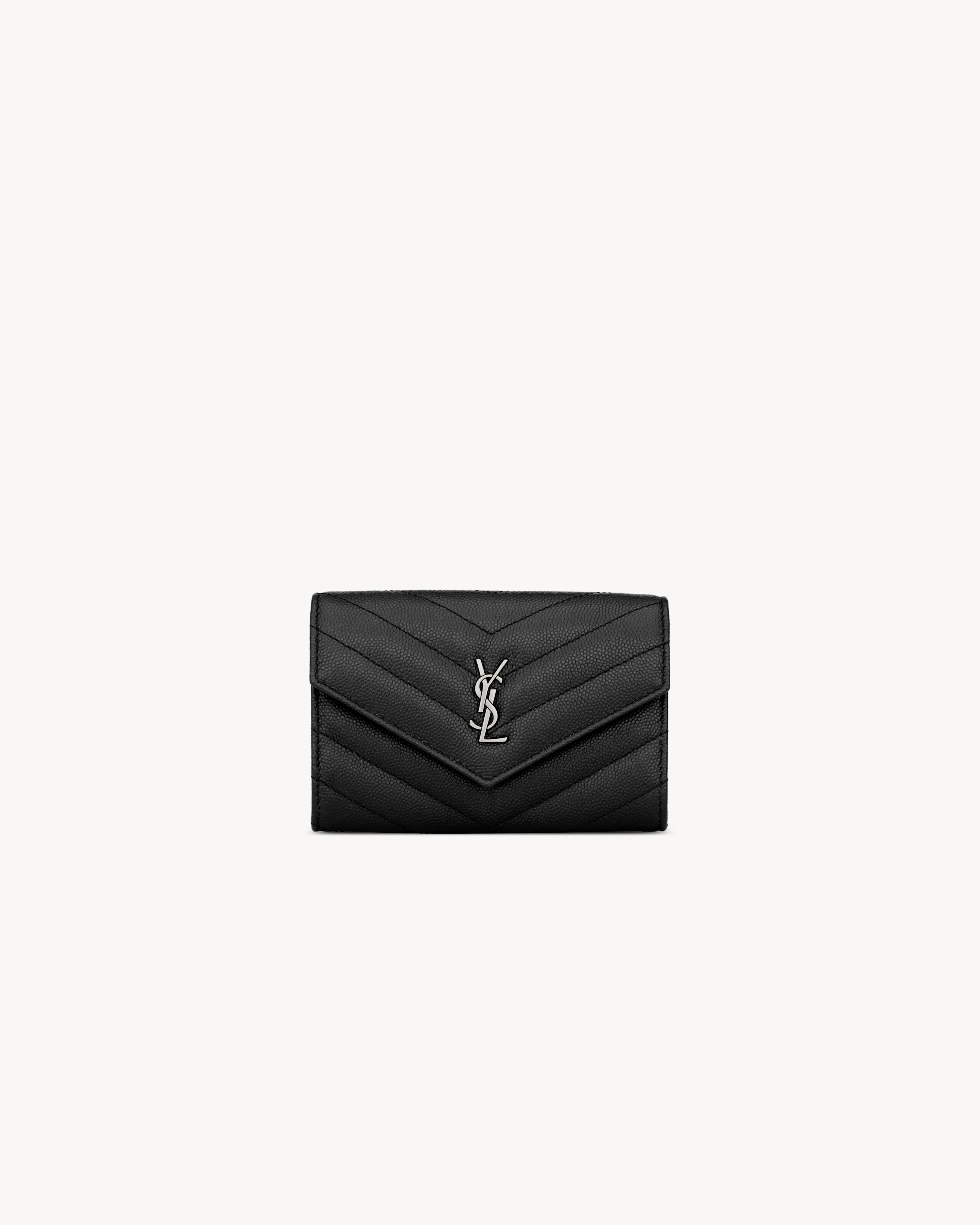 CASSANDRE MATELASSÉ small envelope wallet in grain de poudre leather