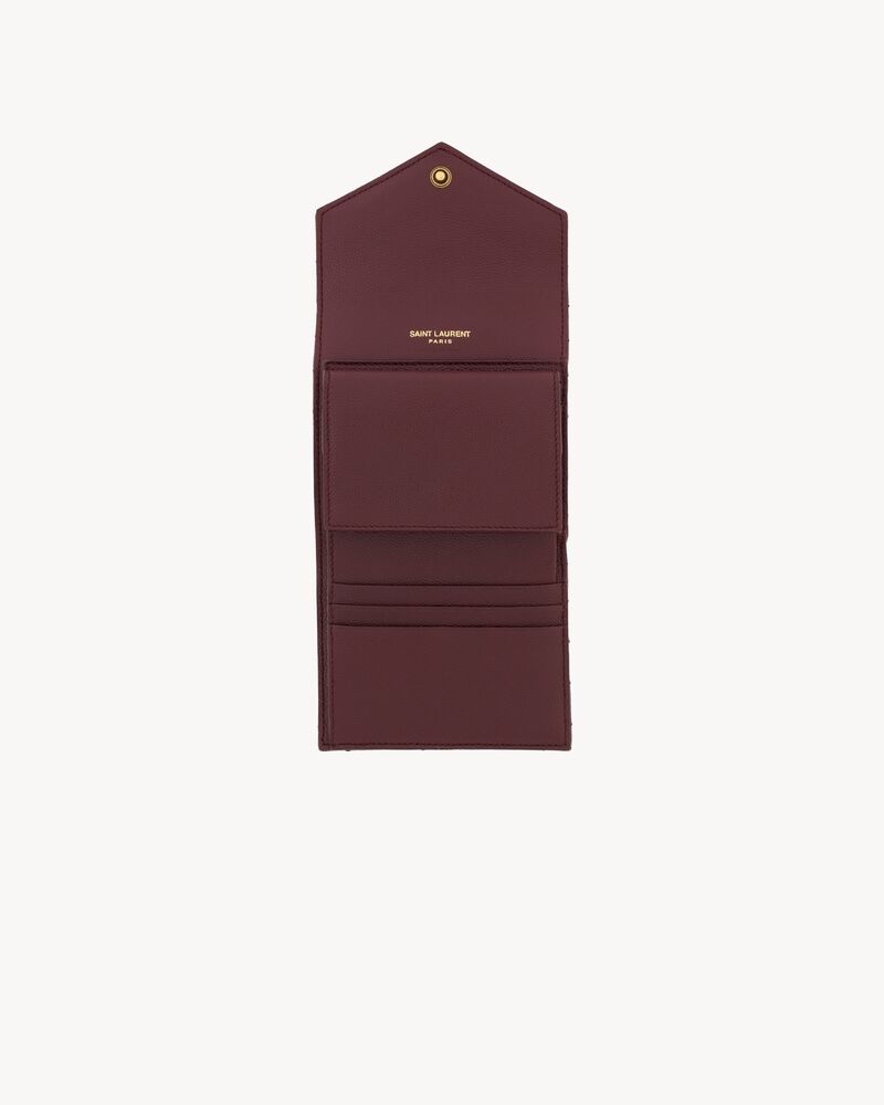 CASSANDRE multi-fold wallet in GRAIN DE POUDRE leather