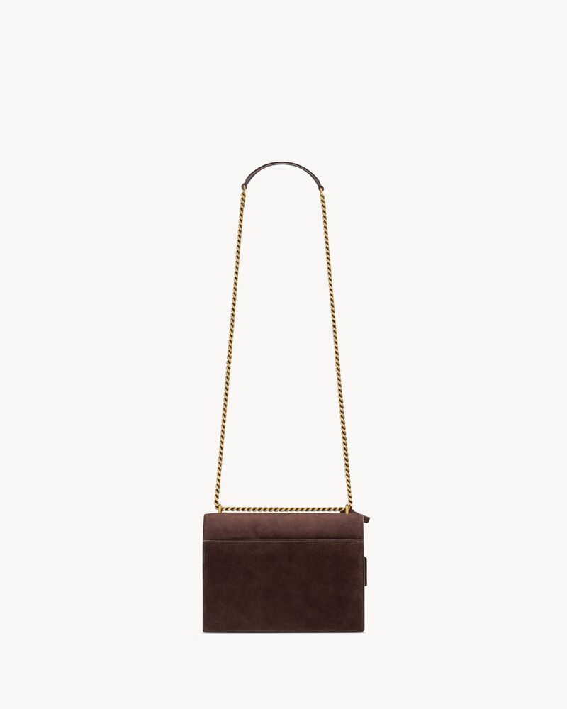 Bolsa média SUNSET em camurça