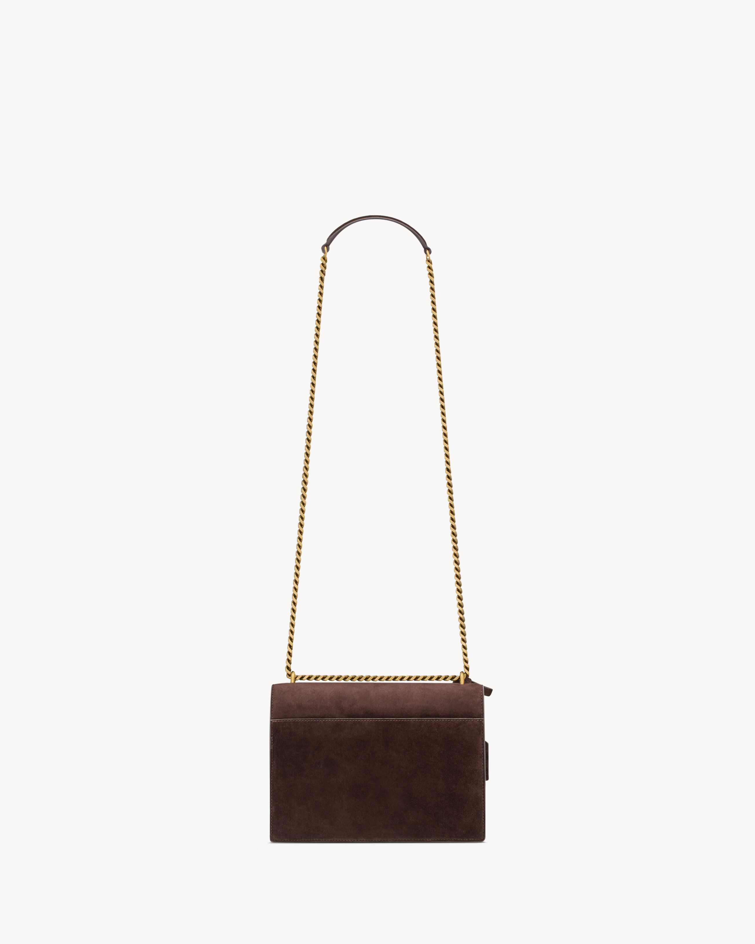 Bolsa média SUNSET em camurça