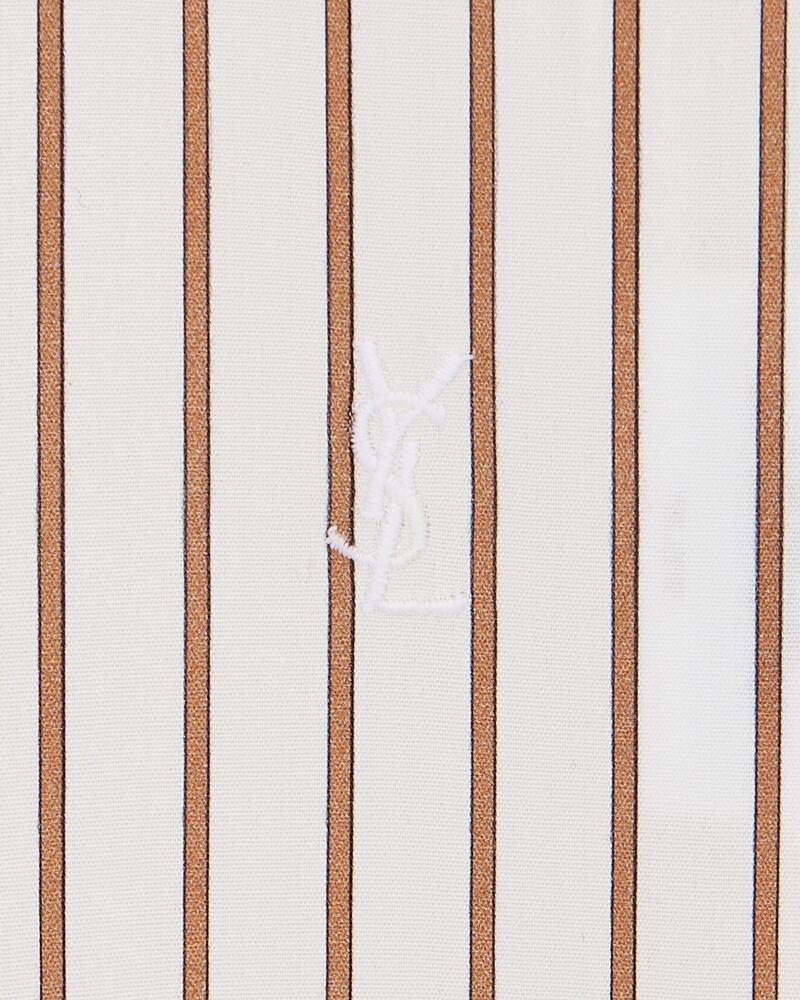 CASSANDRE shirt in striped cotton poplin