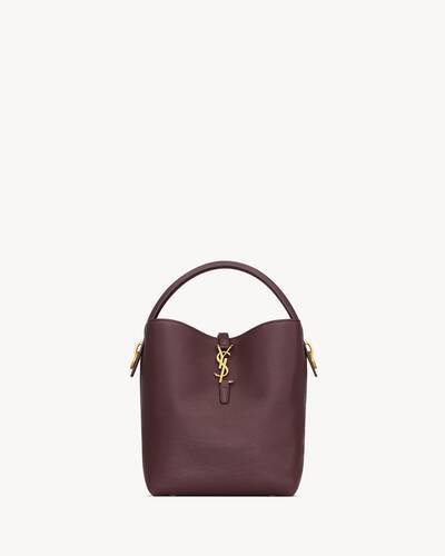 LE 37 supple in grained leather in Bordeaux | Saint Laurent | YSL