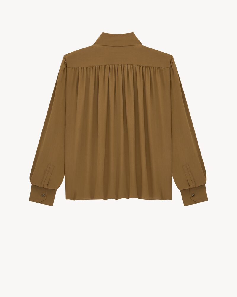 lavallière blouse in silk crepe de chine