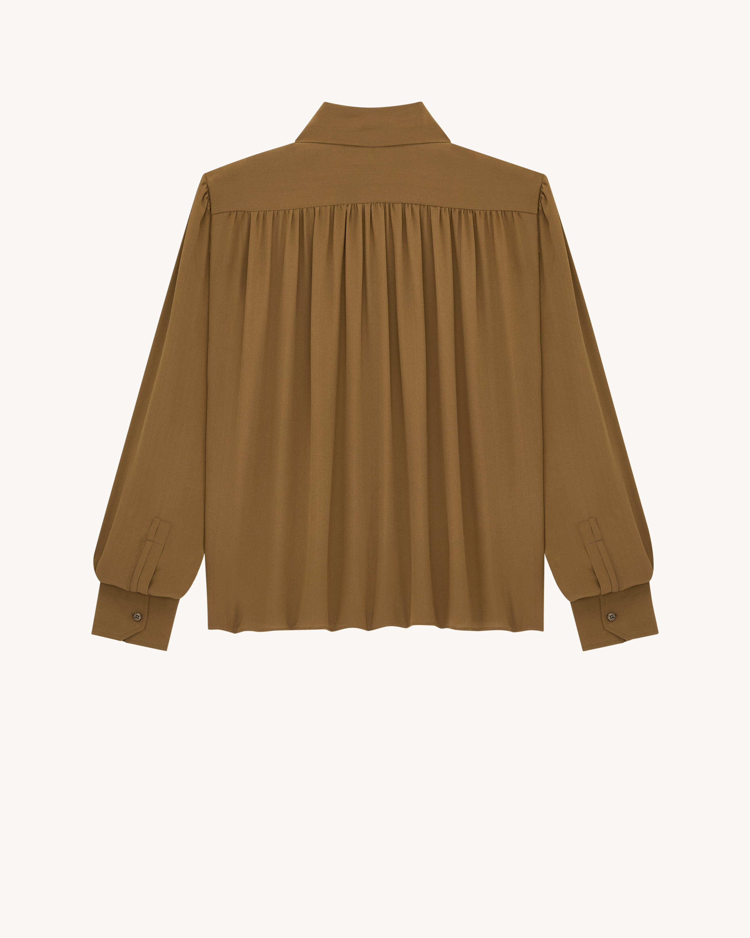 lavallière blouse in silk crepe de chine