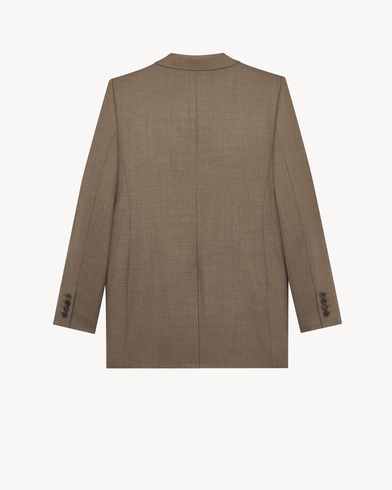 Veste en laine à simple boutonnage