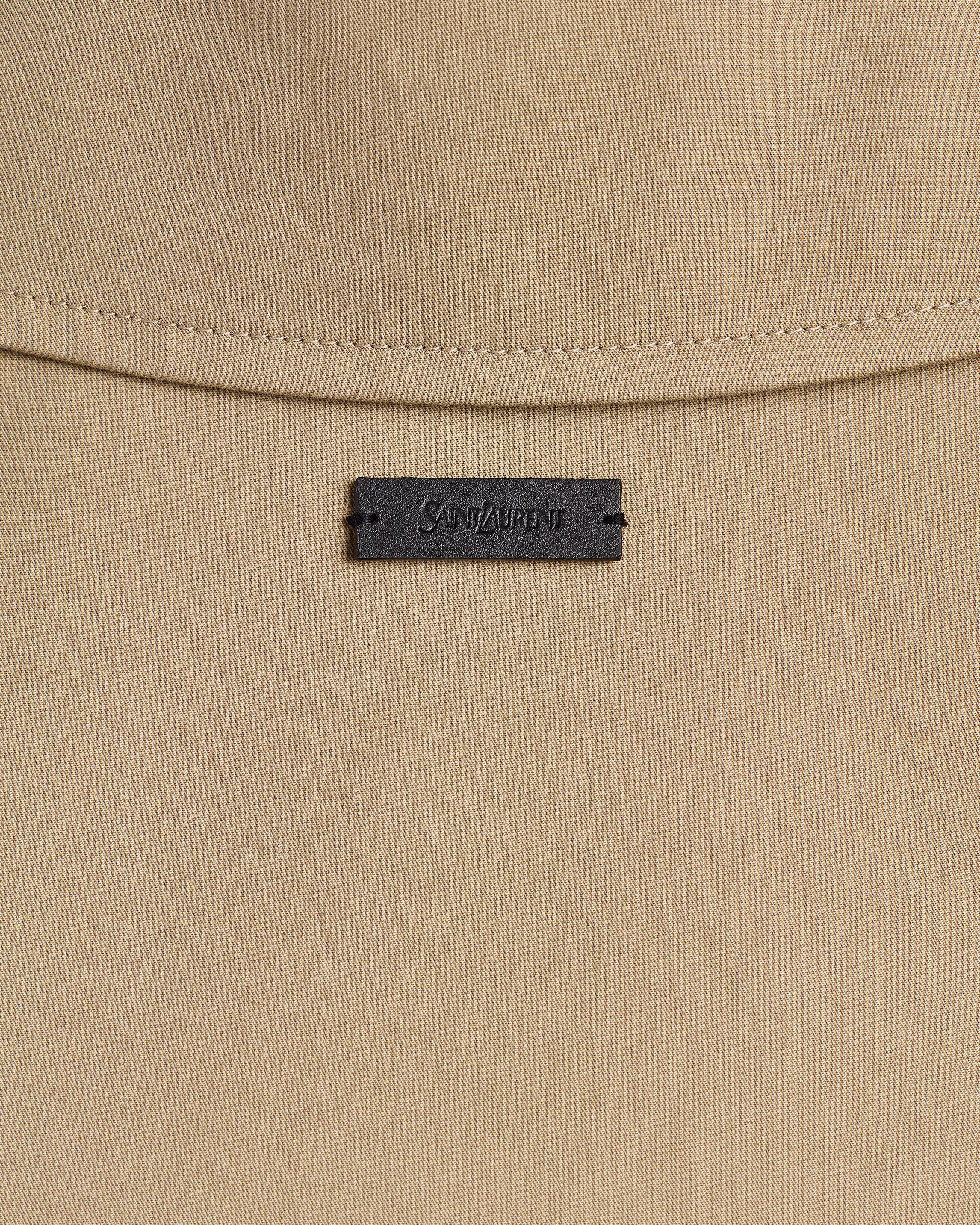trench coat in bonded cotton