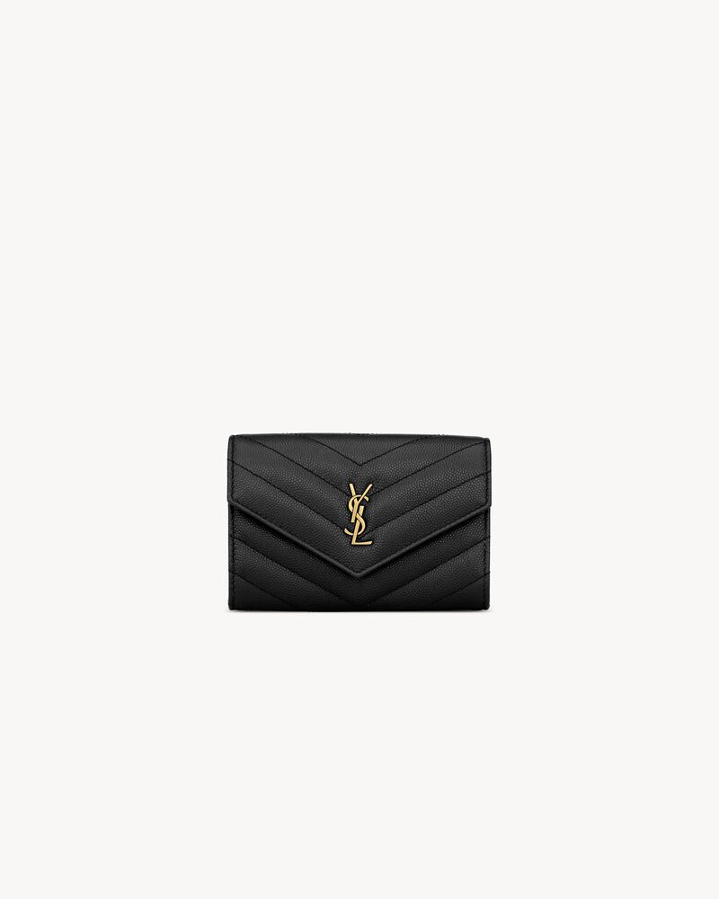 CASSANDRE MATELASSÉ small envelope wallet in grain de poudre leather