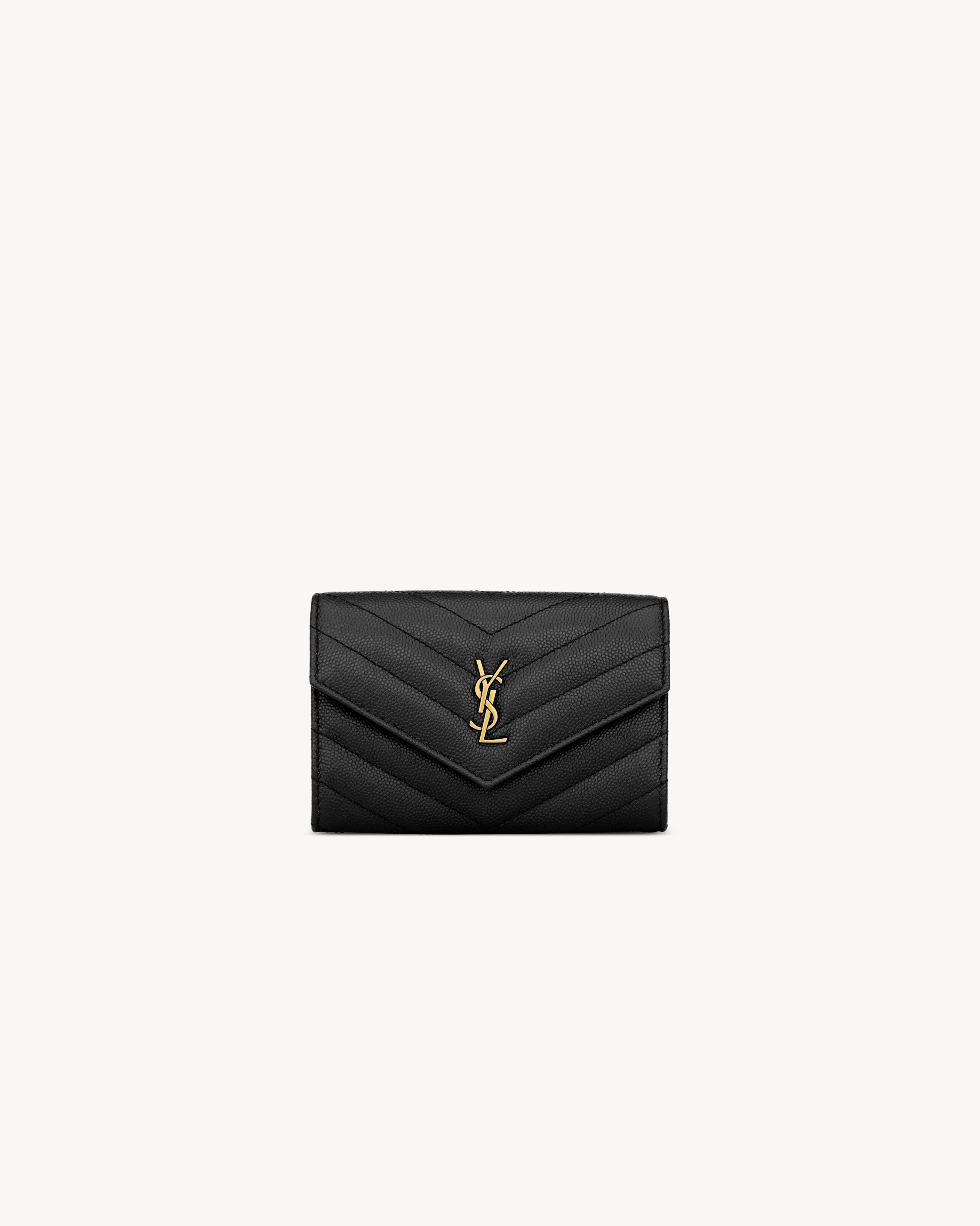 CASSANDRE MATELASSÉ small envelope wallet in grain de poudre leather