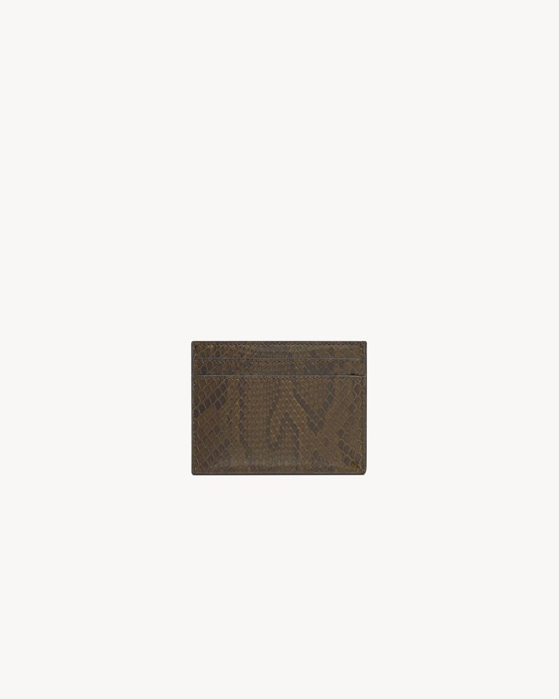 SAINT LAURENT PARIS card case in python