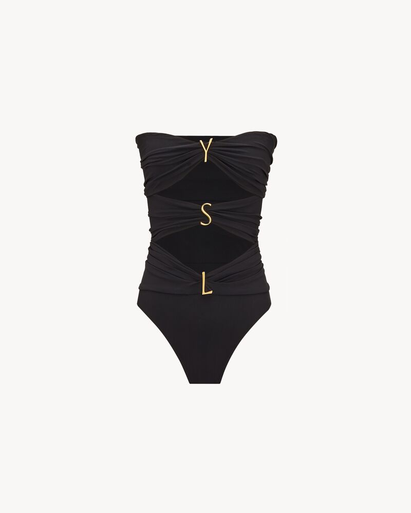 YSL strapless swimsuit